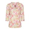 Womens/Ladies Petra Leaf Print 3/4 Sleeve Blouse