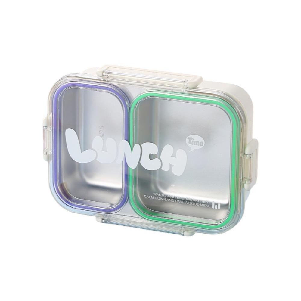 Sealed Design Portable Food Container Food Grade Divided Lunch Plate  Outdoor Activities