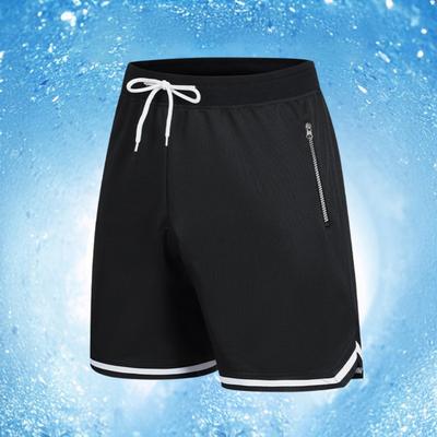 Heren Sportshorts Elastische Taille Verstelbaar Trekkoord Sneldrogend Sportschoolshorts met Zakken Los