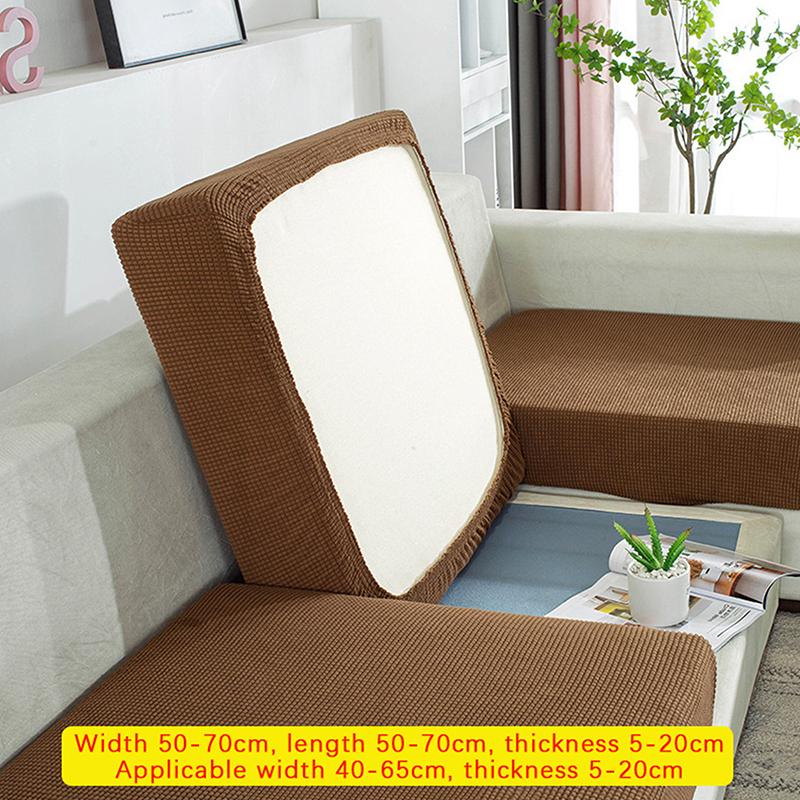 

Эластичный чехол на сиденье дивана Растягивающийся 1-местный чехол на подушку Противоскользящий Пылезащитный Чехол на толстую подушку дивана