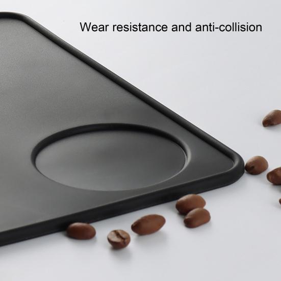 Black Silicone Pad Soft Wear-resistant Anti-slip Corner Pad Thickened Ground Coffee Silica Gel Tamper Mat