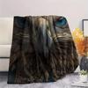 Dark Eagles  Print Flannel Blanket, High quality Comfortable for All Seasons, Home Decor, Warmth and Comfort