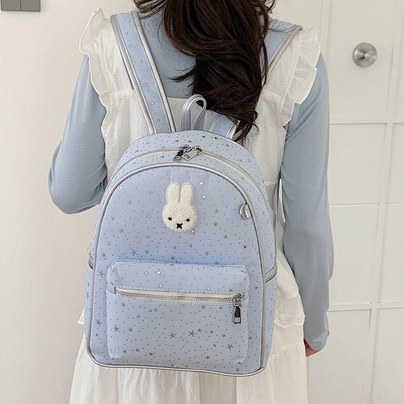 Schoolbag Korean version of small fresh gypsy rabbit backpack female niche design cartoon cute casual versatile student schoolbag