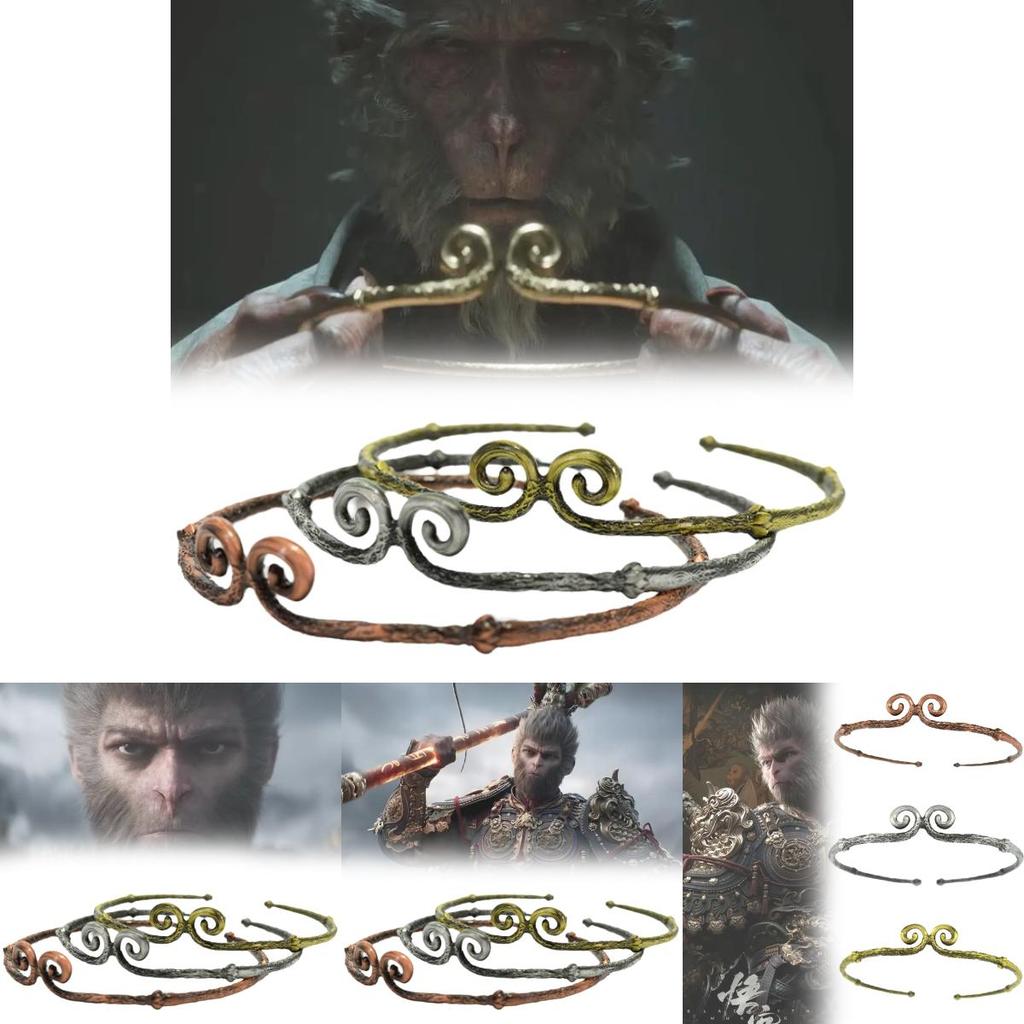Exquisite Alloy Gold Wukong Staff Decorative Prop Perfect For Home And Office Decor