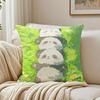 Cartoon Drawing Animal Pillow Case Organic Short Plush Cushion Covers Breathable Washable WrinkleResistant