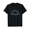 Sunrise Sea Casual Summer Vacation Cool Sunshine T Shirt Vintage Unisex Versatile Breathable Stylish Slightly Graphic