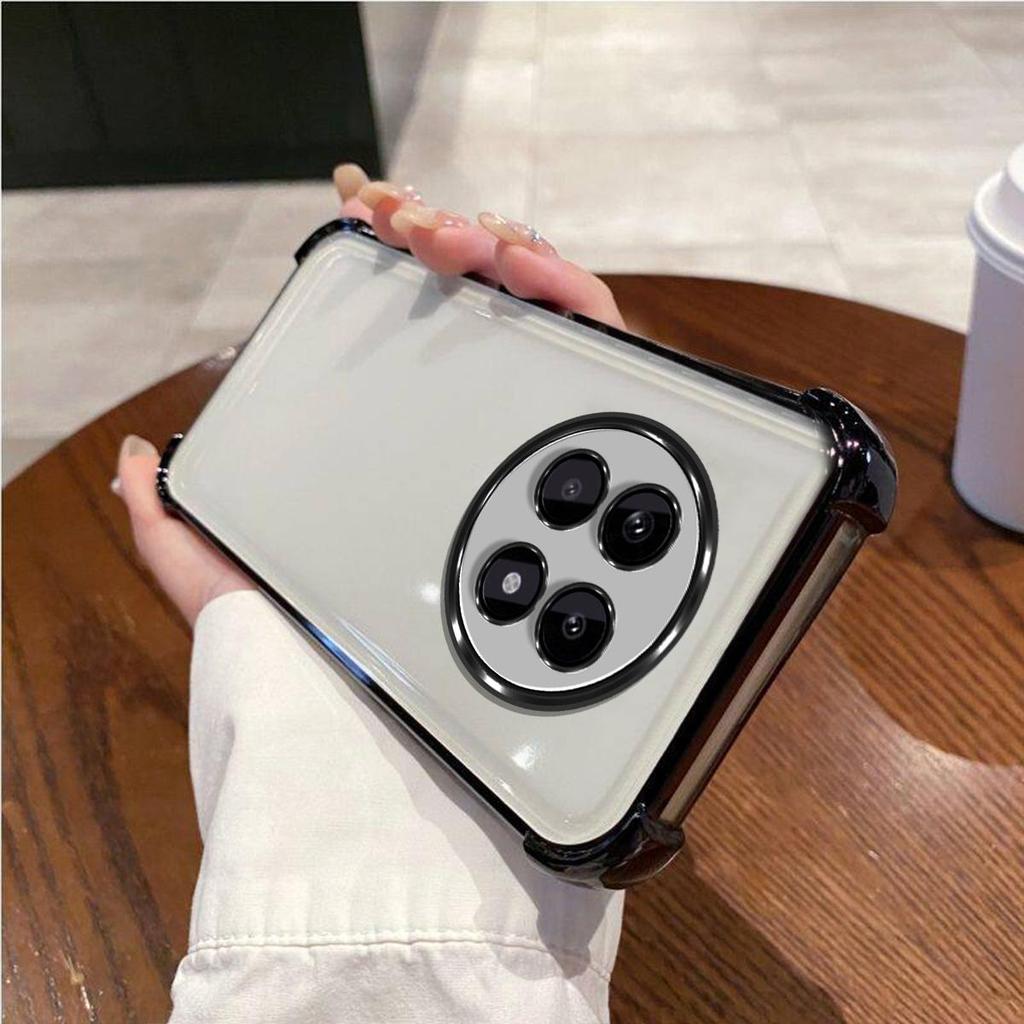 Case for realme 13+ 5G,13 Pro 5G,13 Pro+ 5G Electroplated Color Border Clear Phone Casing Cover