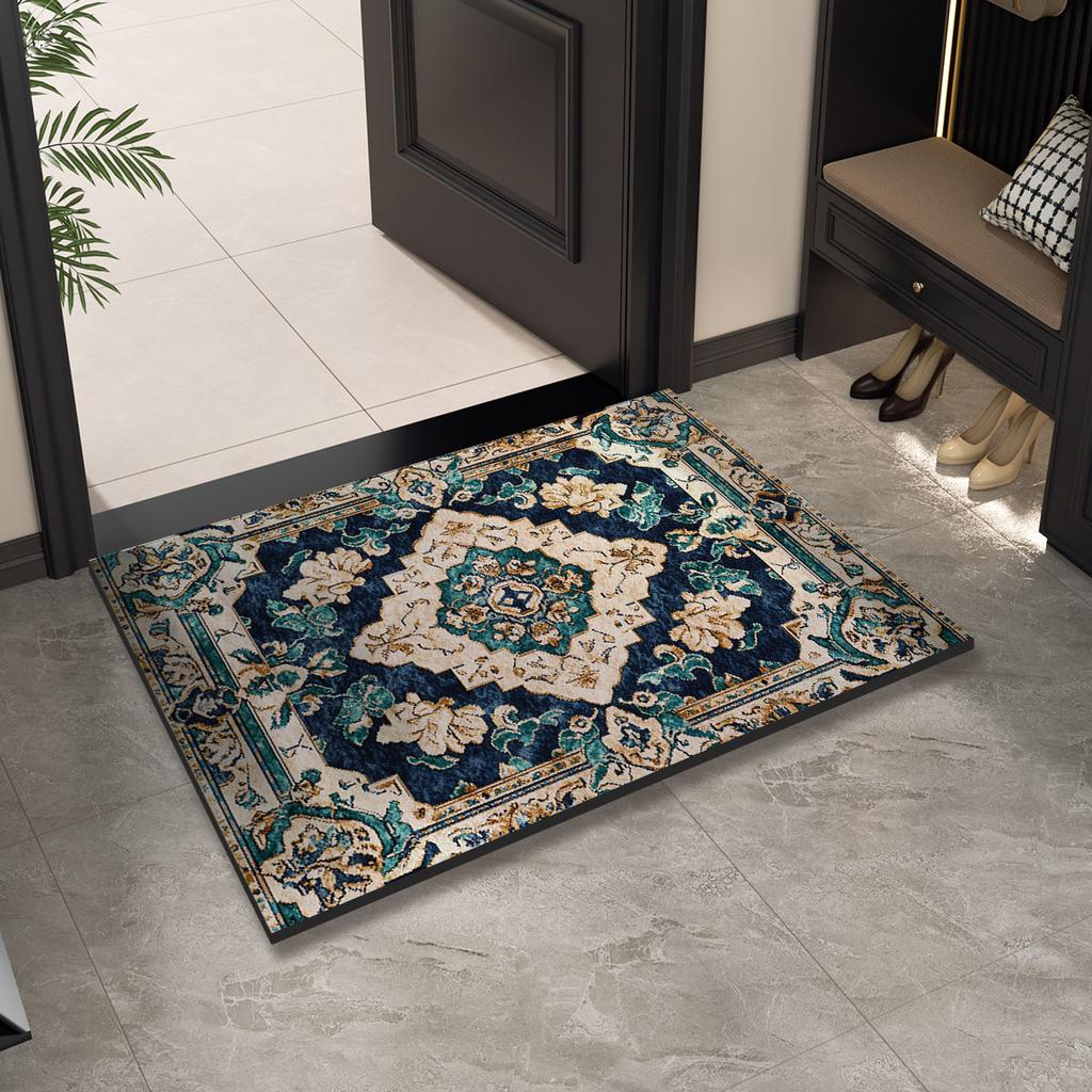 Luxury Vintage Doormat Entrance Door Mat Outdoor Welcome Front Room Rugs Foot Mat Hallway Carpet Floor Bath Mats Washable