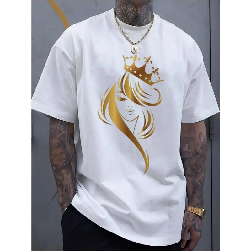 

Європейські розміри Повсякденна спортивна сорочка з коротким рукавом для чоловіків зі стильним 2D-принтом, виготовлена з еластичного та зручного матеріалу 4XL білий