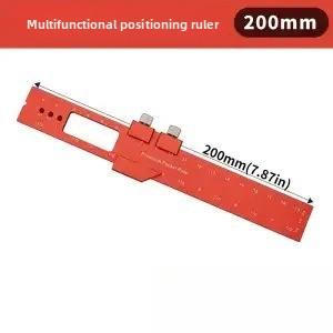 Multifunctional Positioning Marking Ruler Aluminum Alloy Angle Measuring Tool for Woodworking