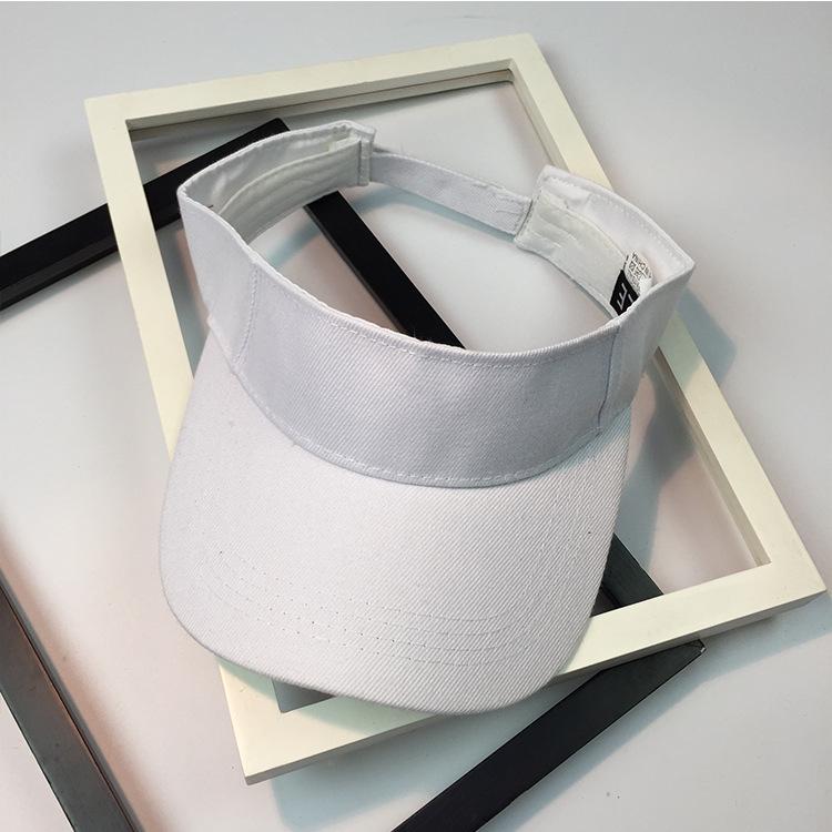 Korean Women's Quick-Dry Sports Visor: Solid Color, Sun Protection for Summer
