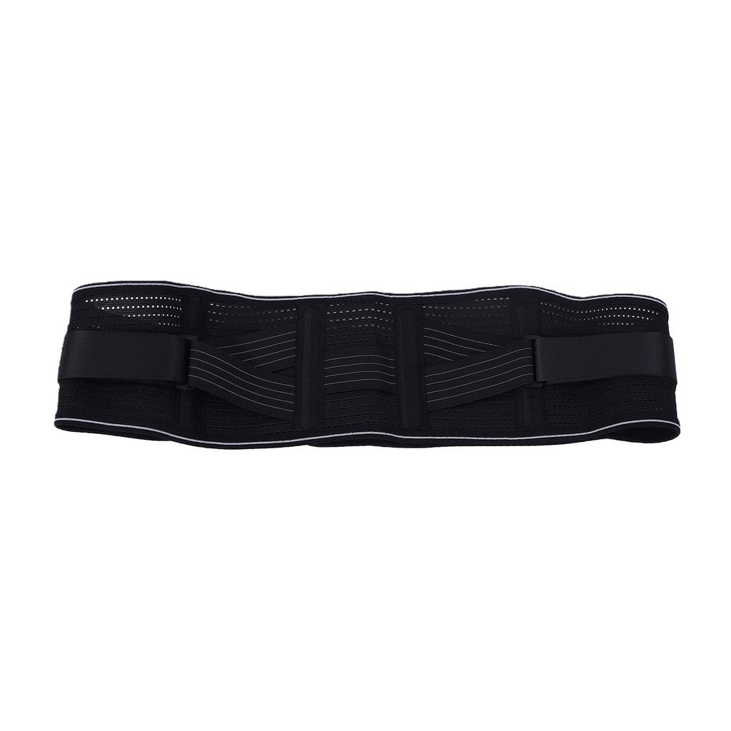 Lower Back Support Brace 360 Degree Ergonomic Wrap Breathable Waist Support Belt for Standing Sitting L Size Black