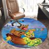 Scooby Doo Fishing Adventure Chair Mat Round Rug Office Carpet, Non Slip, Suitable for Living Rooms, Bedrooms,Decor1205741a
