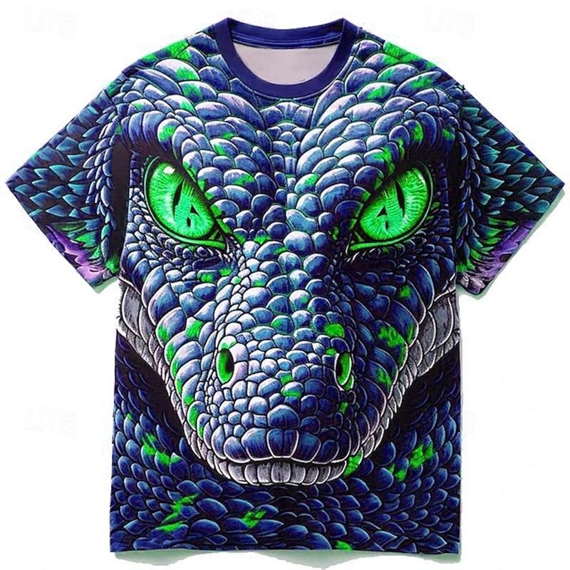 Full Print Animal Dinosaur T Shirt For Men 3D Print Short Sleeve