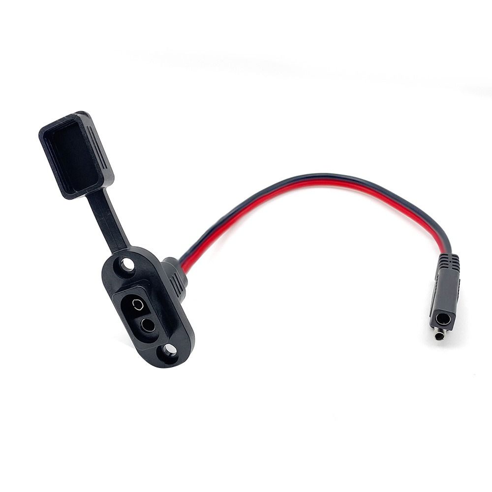 12AWG SAE Power Socket SAE Flush-Mountable Connector SAE Power Cord Socket Solar Panel Mount