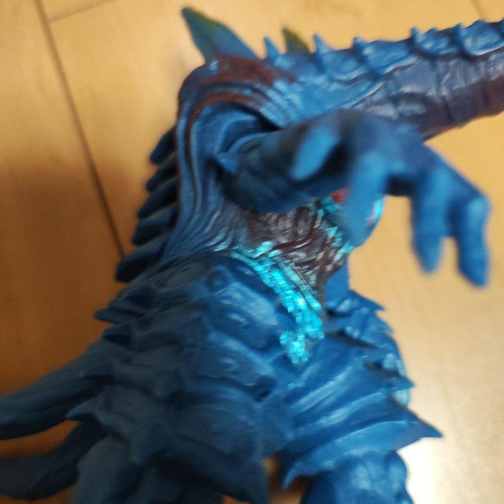[USED] Blue monster figure standing pose