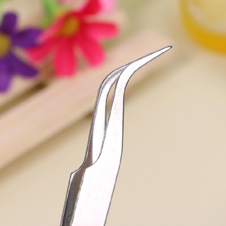 2Pcs Multipurpose Bent Tip Tweezers Stainless Steel Tweezers for Jewelry Making Electronics Repair Handmade Art Craft