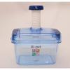 Risu Instant Pickle Container, Square, Clear Blue, 1.6L, Hyperpet, Recipe Included, Made In Japan, S-16
