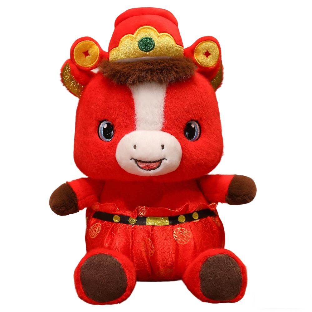 

Good Luck Stuffed Horse Toy Mascot Dolls Horse Doll Pendant Horse Plush Doll Year of Horse 15cm червоний