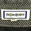 Yves Saint Laurent 90s Wool Herringbone Midi Length Tight Skirt Women Used