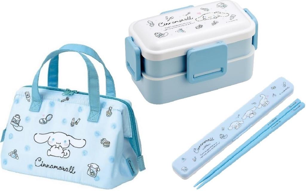 Skater Cinnamoroll Watercolor Cosmetics Lunch Dishwasher 600ml Lunch Case Insulated Lunch Watercolor Tight Set Box, Antibacterial, Safe, Fluffy,