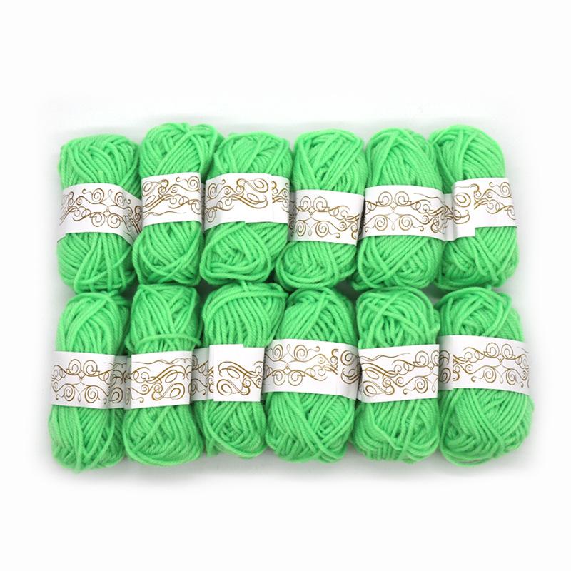 12 szt. Akrylowa Kłębek Włóczki Miękki Szydełkowanie Dzianina Nić DIY Craft Włóczka Do Ręcznie Robione Dzianiny Szydełkowania Szalik Kapelusz Lalka Dekoracje Materiały