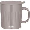 Thermos Vacuum Insulated Mug 550ml Greige Embossed Large Capacity Model Dishwasher Safe Enjoy Soup JTA-550 GG