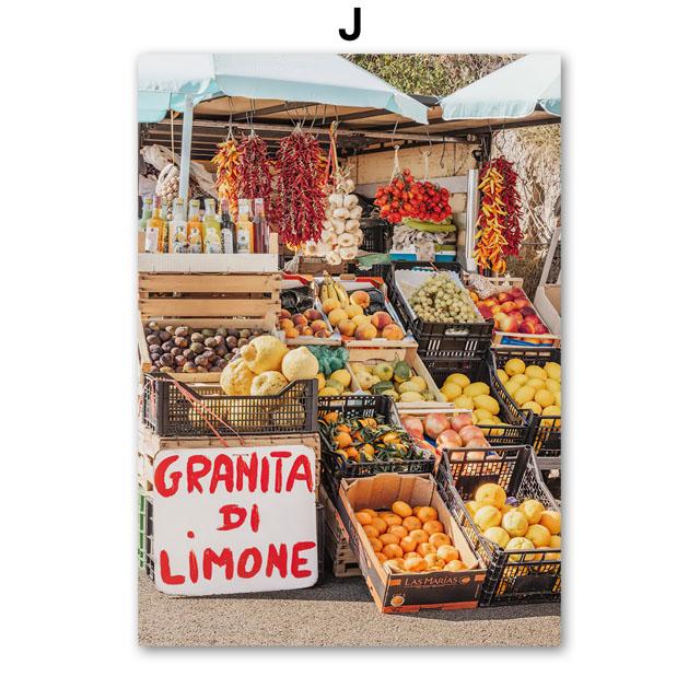 Sea Bathing Beach Girl Fruit Juice Nordic Landscape Posters Wall Art Canvas Painting Hotel Gallery Pictures Of Living Room Decor