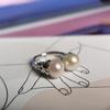 Silver Ring with Natural Baroque Pearl, Item Weight 8.94 G (2185116)