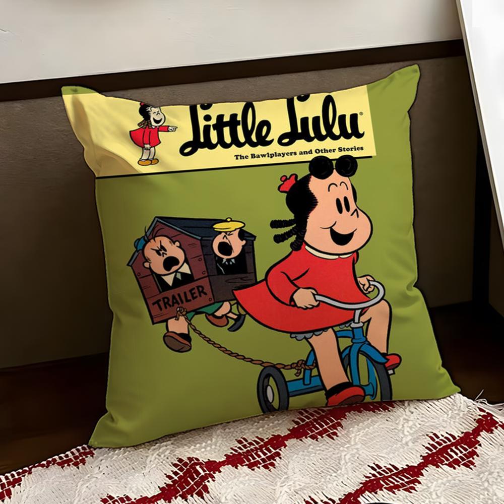 The Little LLulu Show Cushion Cover Reversible Soft Durable Pillow Cover Home  Car MultiScene Use for Daily Comfort