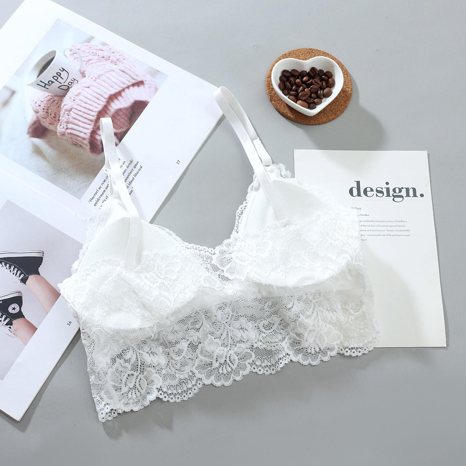 

(SU)Женский красивый бюстгальтер на спине, кружевной сексуальный бюстгальтер с глубоким V-образным вырезом на груди, нижнее белье на косточках one size белый