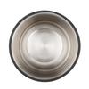 Round Travel Drinking Water Food Feeding Stainless Steel Dog Bowl