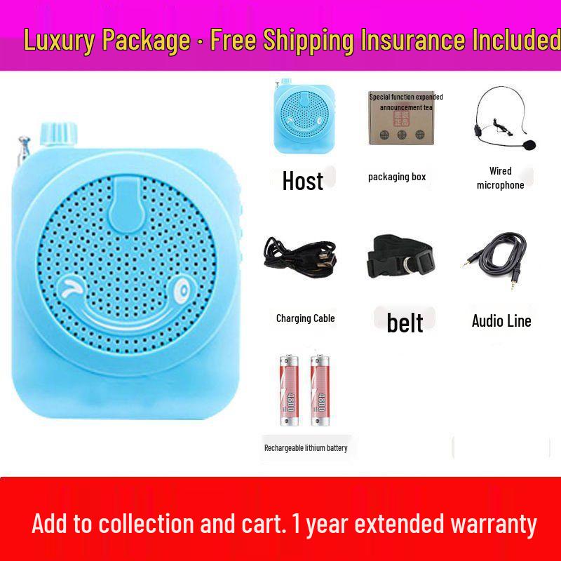 Mini Wireless Little Bee Megaphone: Portable High-Power Speaker for Teachers & Tour Guides