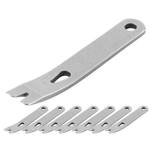 Ahvqevn 8-Piece Mini Crowbar, Stainless Steel Flat Bar, Multifunctional Small Prybar, Mini Crowbar Survival Opener Tool Set
