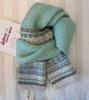 Fair Island wind jacquard knitted scarf women's winter new warm thickened student couple neck scarf tide
