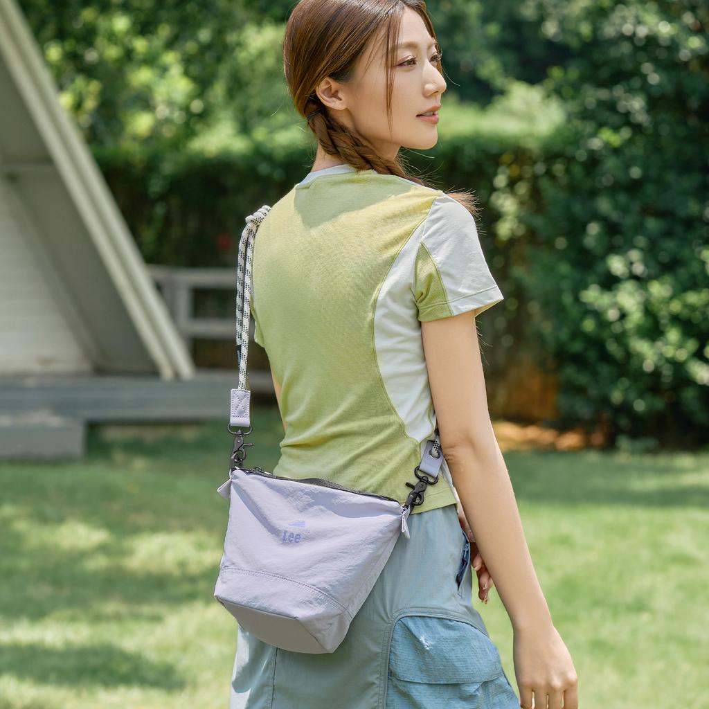 New Lee Fabric Shoulder Bag, Crossbody Bag Unisex Ginger Yellow/Light Gray Purple/Sage Green LE250617M