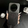 Litchi pattern magnetic attraction is suitable for Huawei Pura90ProMax mobile phone case Mate80 pigmented leather anti-drop hard sheath