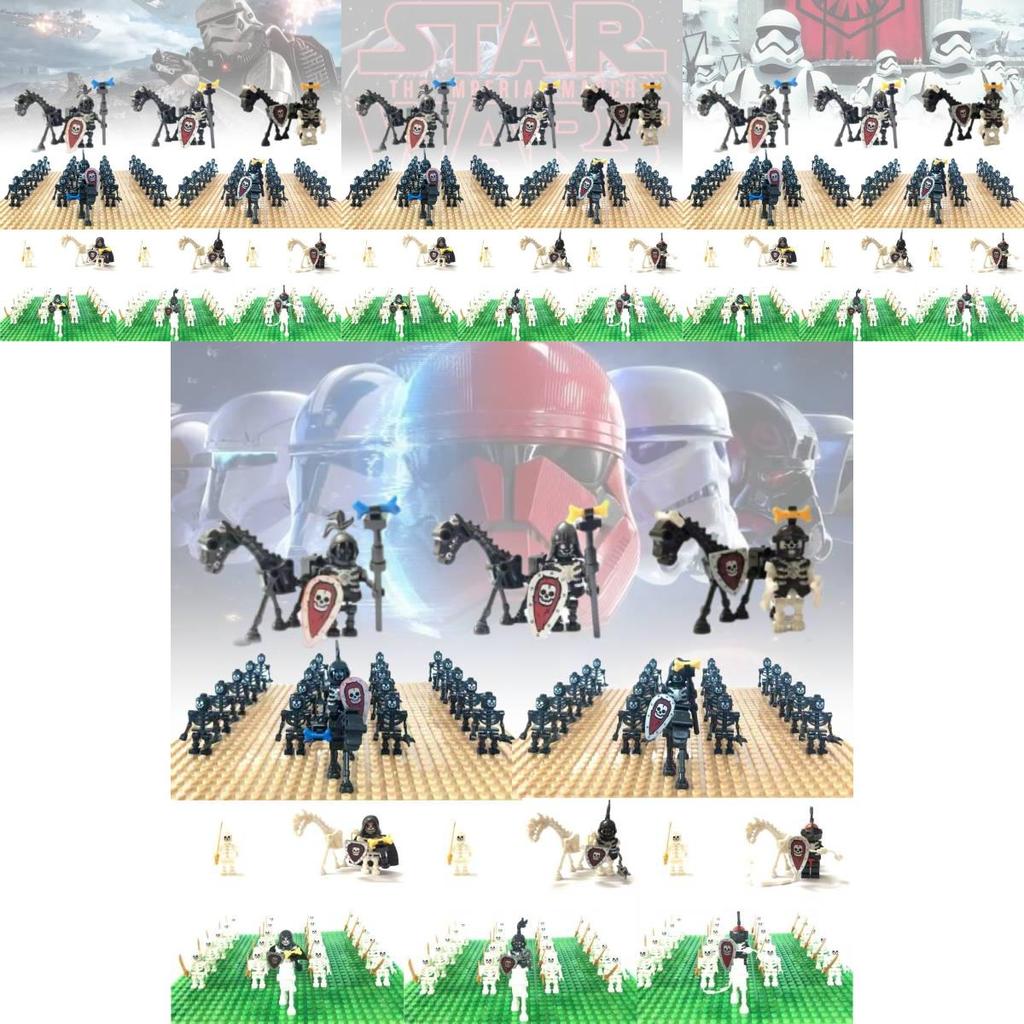 Miniatur Skelett Ritter Kompatible Bausteinfiguren Für Kinder Spielspaß