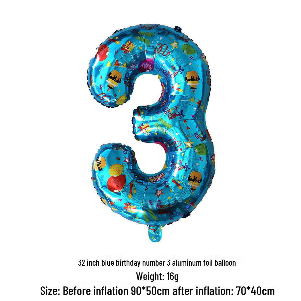 

32-дюймовые воздушные шары с цифрами на день рождения для детских вечеринок и свадеб