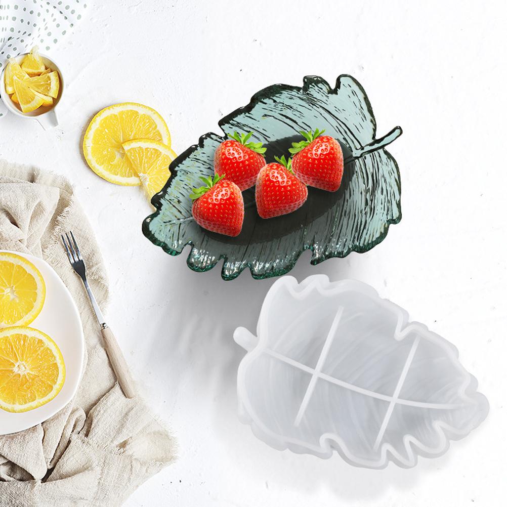 3 Pcs Leaves Silicone Mould Leaves Resin Casting Mould Tray Epoxy Resin Moulds Tray DIY Coaster
