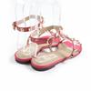 Excellent Valentino Garavani Sandals Rockstud ankle strap patent leather pink  Used
