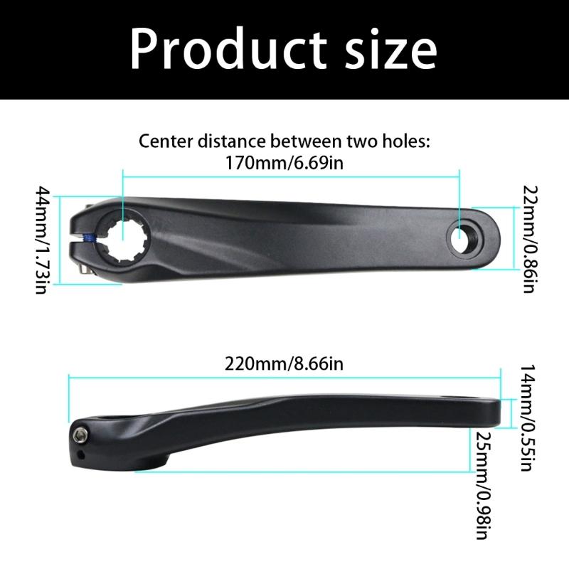 Cycling Left Replacement 170mm Aluminum For Seamless Crankset Integration