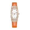 RORIOS Women's Watch, Oval Analog Quartz Arm Watch, Waterproof, Leather Band, Small, Sparkling Diamond Dial, Fashionable, Elegant, Popular, Cute,