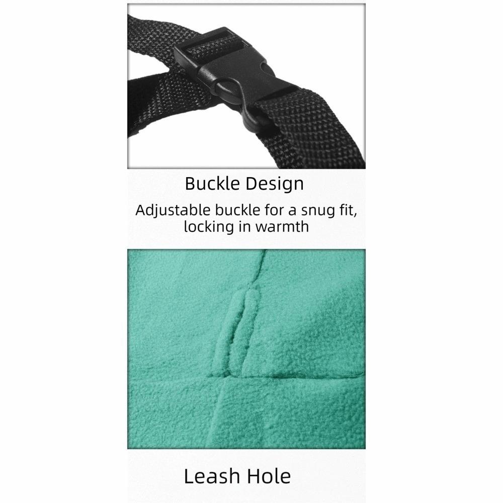 Warm Dog Anxiety Vest Windproof Dogs Calming Jacket Solid Color Pet Vest Coat  Outdoor Activities