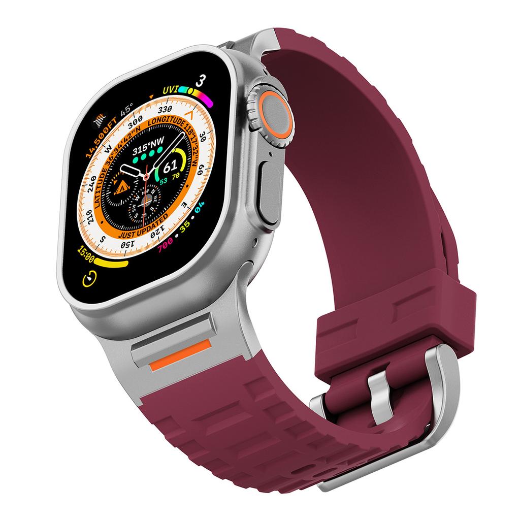 3 Style New Sport Band For Iwatch Ultra 3/2 49mm 42 44 45 46mm Silicone Strap For Apple Watch Series 11 10 9 8 7 6 SE3 Bracelet