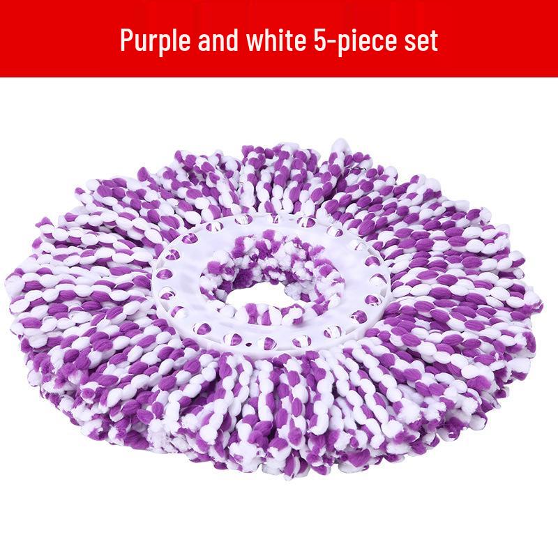 Rotating Mop with Universal Cotton Head Replacement for Household Use