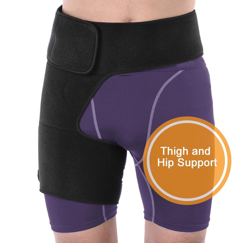 Brthable Unisex Hip Thigh Support Brace Muscle Strain Prevention Belt Sports  or