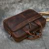 Retro Laptop Briefcase Bag Genuine Leather Handbags Casual 15.6" Business Bag Daily Working Tote Bags Men Male Bag for Documents