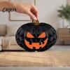 Halloween Indoor Supplies Honeycomb Ornament, Pumpkin Spider Hanging Paper Creative Accents Decoration for Home Office Classroom Holiday Party Festive