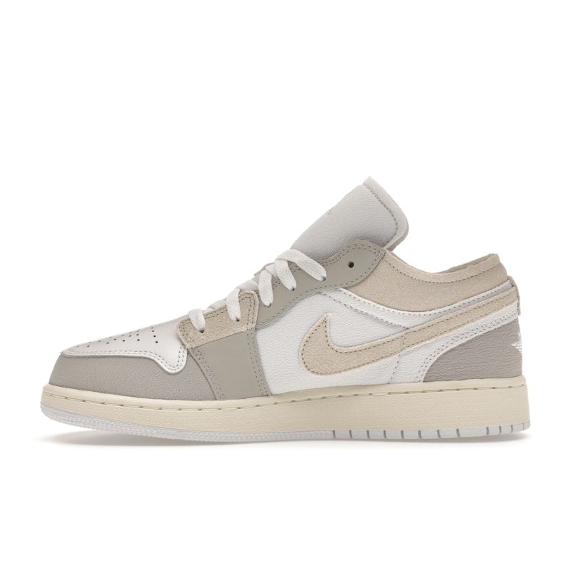 Air Jordan 1 Low SE Craft FB9139-002 Big Kids' Leather Low-Top Shoes